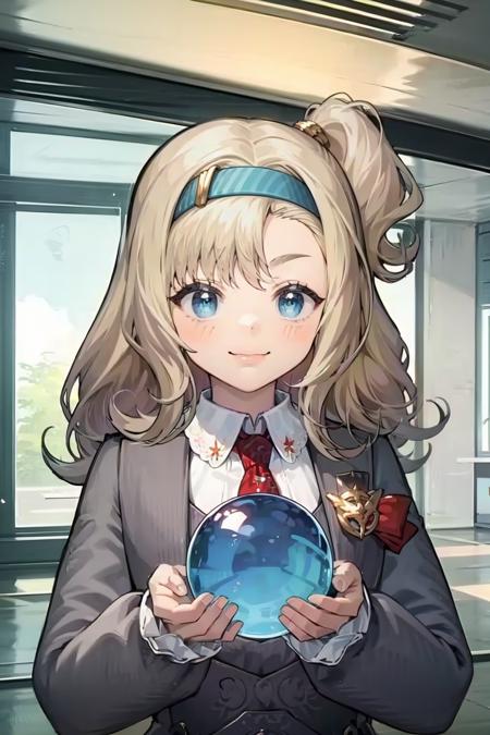 07710-4120151948-1girl, smile,Crystal ball,holding, Red tie,blue eyes, _indoors,.png